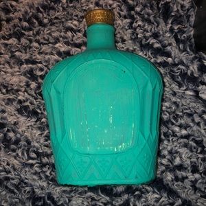 Crown royal painted decor bottle
